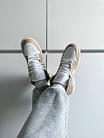 Кроссівки жіночі весна осінь Nike Air Jordan 1 Retro Tan Gun. Кросси жіночі Найк Аір Джордан 1., фото 3
