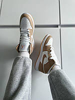 Кроссівки жіночі весна осінь Nike Air Jordan 1 Retro Tan Gun. Кросси жіночі Найк Аір Джордан 1., фото 10
