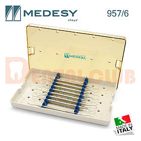 Бокс лоток з полісульфону на 10 інструментів (TRAY POLYSULFONE MEDIUM 957/6-Medesy)