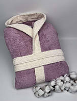 Халат Cottonize cod800 Purple-White XXL