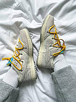 Жіночі кросівки весна осінь Nike Nike SB Dunk x Off White Grey Yellow. Кроси жіночі Найк СБ Данк. ., фото 7