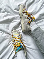 Жіночі кросівки весна осінь Nike Nike SB Dunk x Off White Grey Yellow. Кроси жіночі Найк СБ Данк. ., фото 8