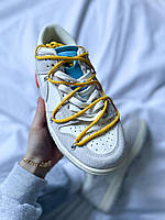 Жіночі кросівки весна осінь Nike Nike SB Dunk x Off White Grey Yellow. Кроси жіночі Найк СБ Данк. ., фото 11