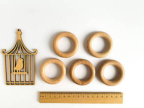 Кільце дерев'яне (букове) 55мм