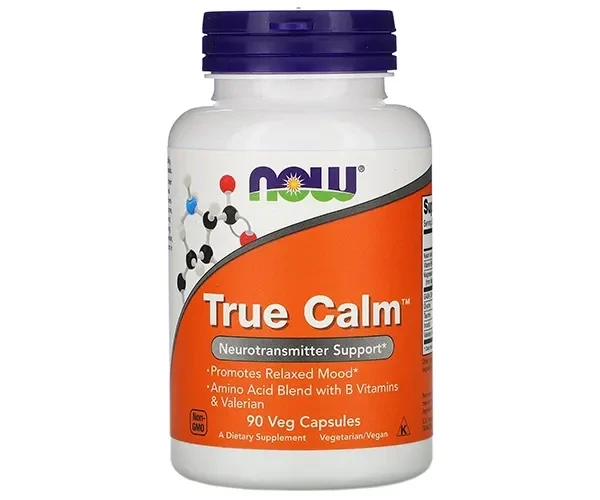 Комплекс вітамінів для нервової системи, Тру Калм, True Calm, Now Foods, 90 капсул