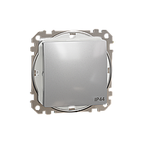 Одноклавішний перемикач IP44 Алюміній Sedna Design Schneider Electric SDD213106