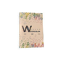 Набір паперу для акварелі А4 (21х29, 7 см) 200 г/м.кв. 20 аркушів папка акварельна для малювання