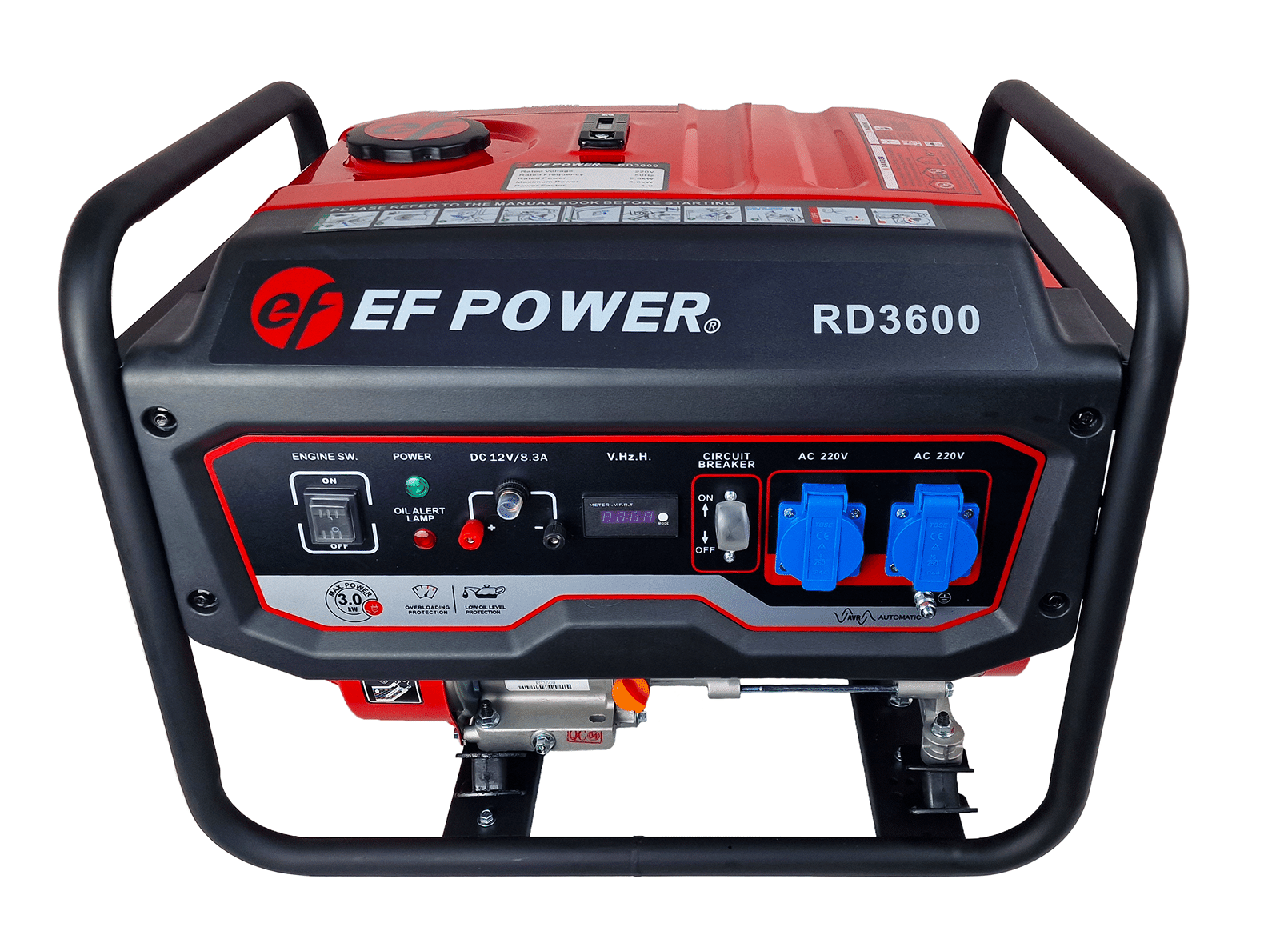 Бензиновый генератор 3 квт EF POWER RD3600 - фото 4 - id-p1773747708