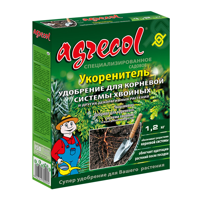 Добриво для корневої системи хвойних 7-21-7 Agrecol 1,2 кг, фото 1