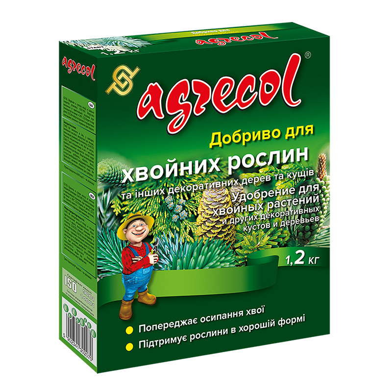 Добриво для хвойних рослин 14-14-21 Agrecol, фото 1