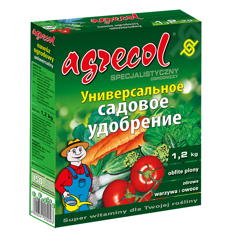 Універсальне садове добриво 15-15-17 Agrecol 1.2 кг