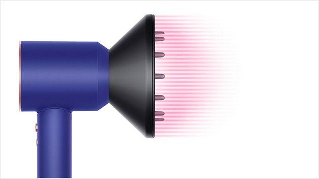 Фен Dyson HD07 Supersonic Limited Edition Vinca Blue/Rose с насадкой-диффузором