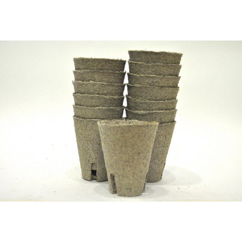 Торфяні горщіки 8x8 sm круглі з розрізами Jiffy 10 шт, фото 1