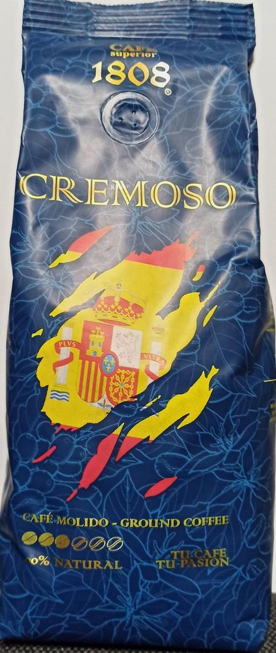 Кава Cafes 1808 Superior Cremoso в зернах 500 г (80% арабіка)