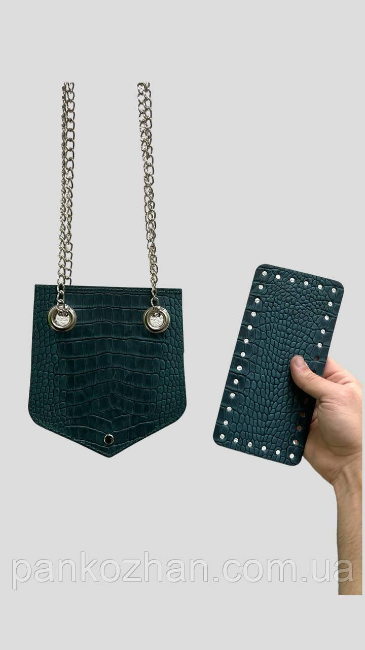 Селін міні з ЛЮВЕРСАМИ, натуральна шкіра, фото 1