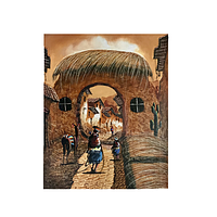 Картина "Entrada Cuzco" (Вход в Куско) масляными красками, 40*50 см, Перу (Kov023)