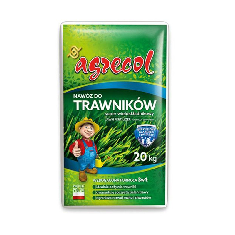 Добриво для газонів super багатокомпонентне 15-5-7 Agrecol 20 кг