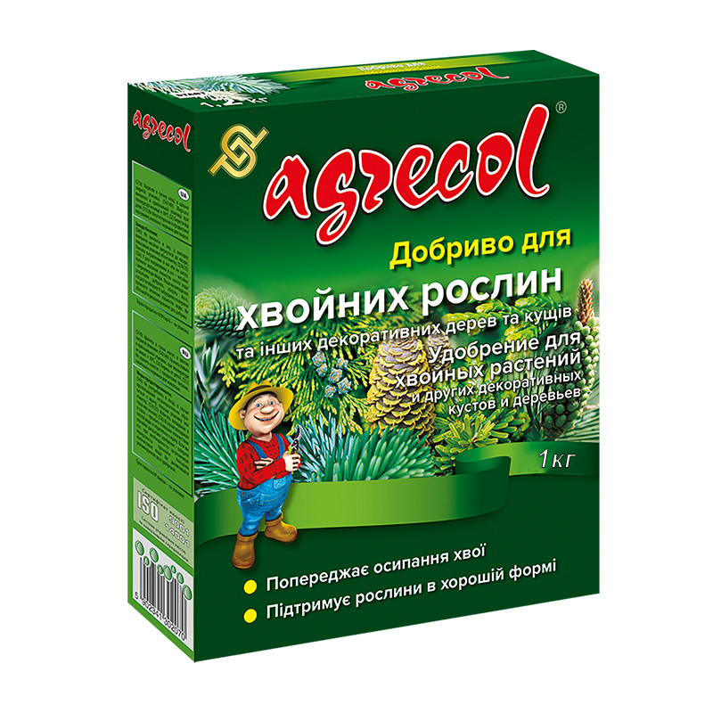 Добриво для хвойних рослин 14-14-21 Agrecol 1 кг, фото 1