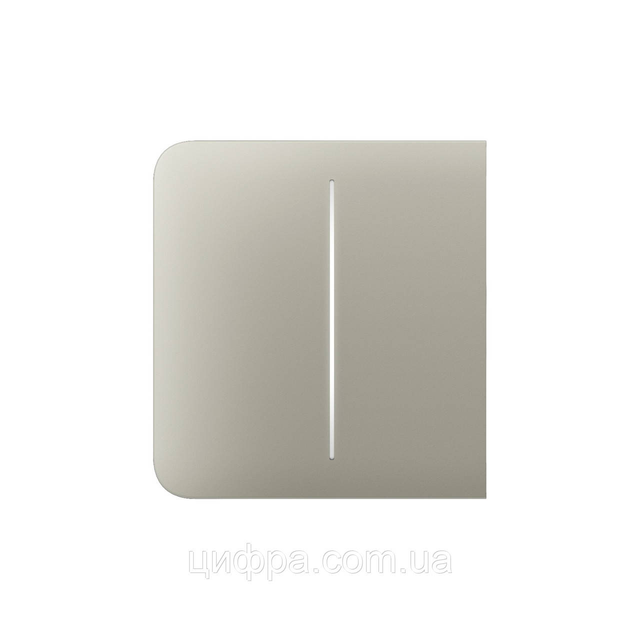 Бічна кнопка для двоклавішного вимикача Ajax SideButton (2-gang) olive