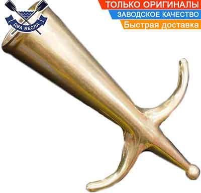 Подвійний гак багра під багор 190х35 мм змінний наконечник багра для жердини багра для човна полірована латунь