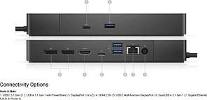 Порт-реплікатор Dell Dock WD19S 130W (210-AZBX) Док-станція Dell Dock WD19, 130W, підключення USB Type C