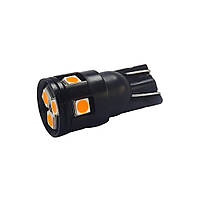 Светодиодная лампа W5W T10-3030-8SMD Canbus желтая 12v