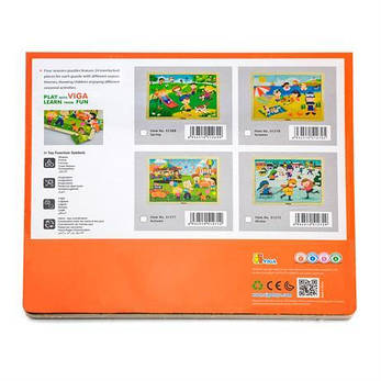 Пазл Viga Toys Пори року. Літо 24 деталі (51270), фото 2