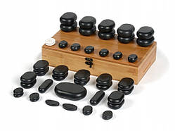 Масажні камені 45 шт Камені для стоун-масажу Якісні камені для стоун-масажу Базальтові камені