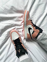 Жіночі кросівки весна осінь Nike Air Jordan 1 Retro High Pink Quartz. Кроси жіночі Найк Аір Джордан 1., фото 6