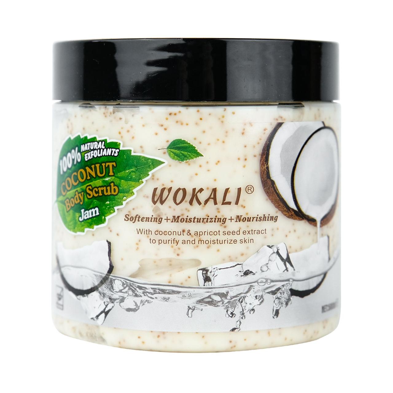 Скраб для тела Wokali Body Scrub Jam Coconut WKL369 500 мл - фото 1 - id-p1777347961