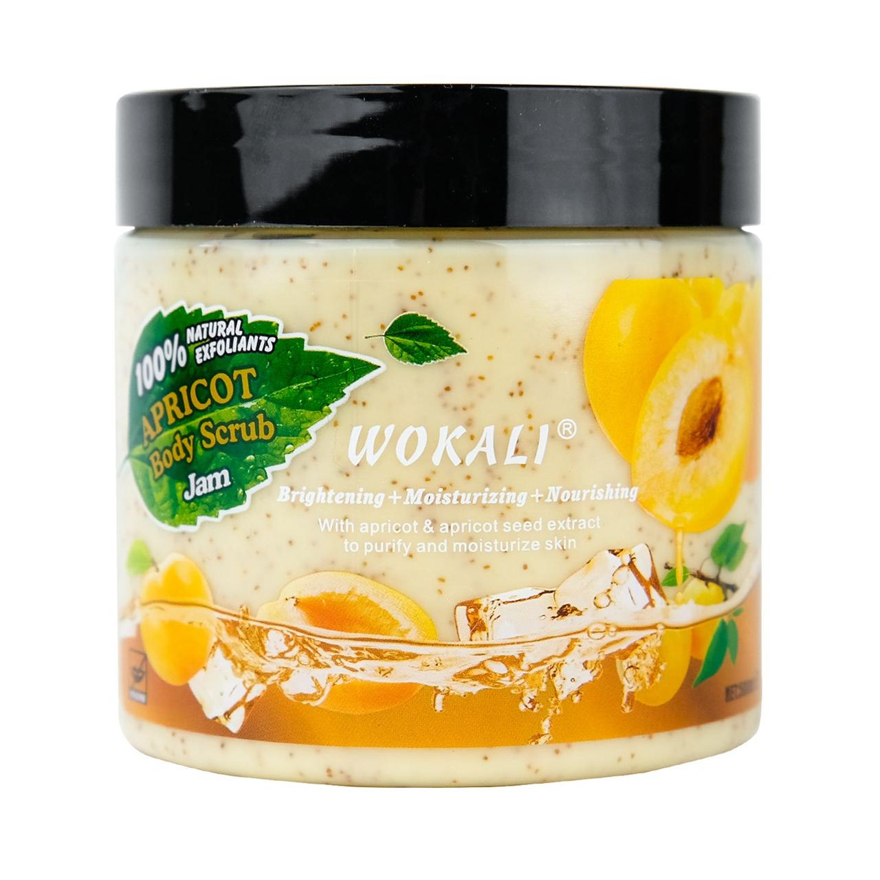 Скраб для тела Wokali Body Scrub Jam Apricot WKL371 500 мл - фото 1 - id-p1777348850