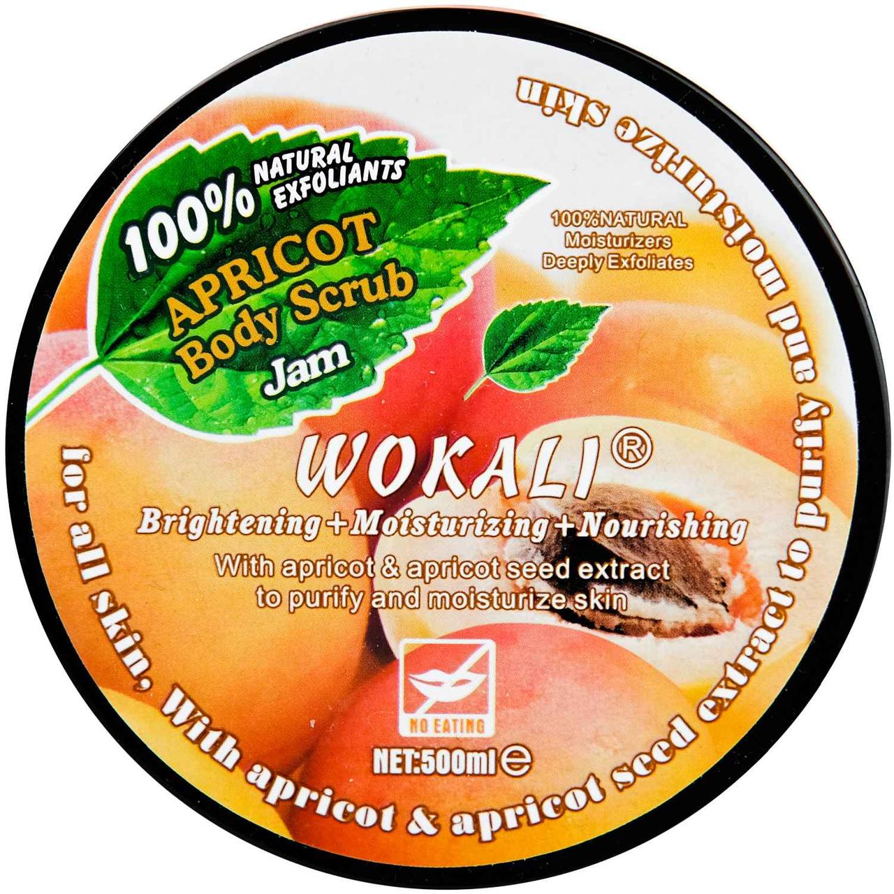 Скраб для тела Wokali Body Scrub Jam Apricot WKL371 500 мл - фото 4 - id-p1777348850