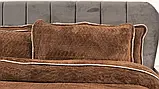 Плед-покривало жакардове Welsoft 220х240 з наволочками 50х70 (TM Zeron) косичка коричневий, Туреччина, фото 6