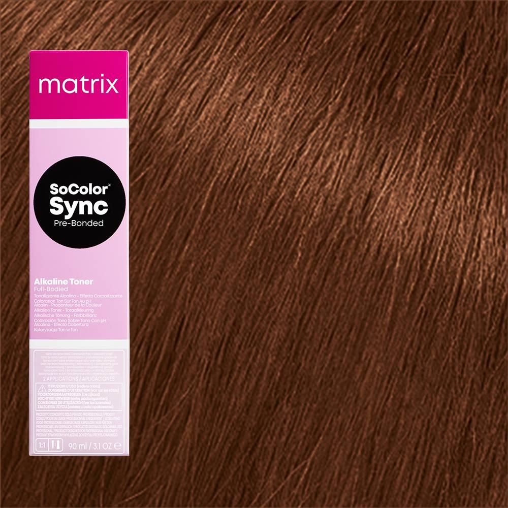 7MR (блонд мокко червоний) Тонуюча фарба для волосся без аміаку Matrix SoColor Sync Pre-Bonded,90ml