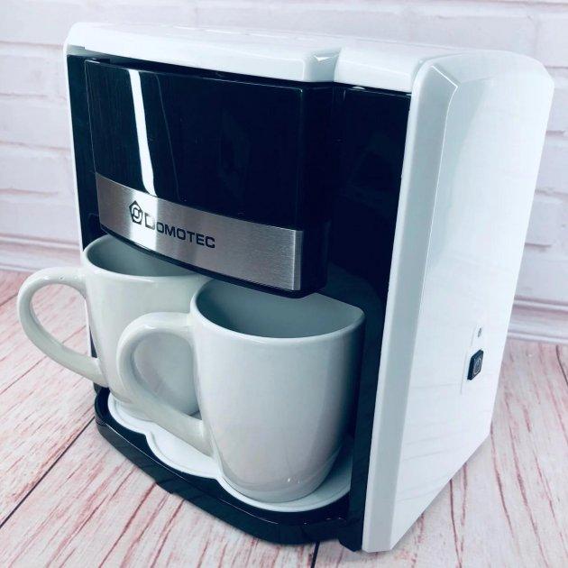 Кофеварка для дома Domotec MS-0706 | Маленькая кофемашина для дома | VB-153 Кофемашина домашняя