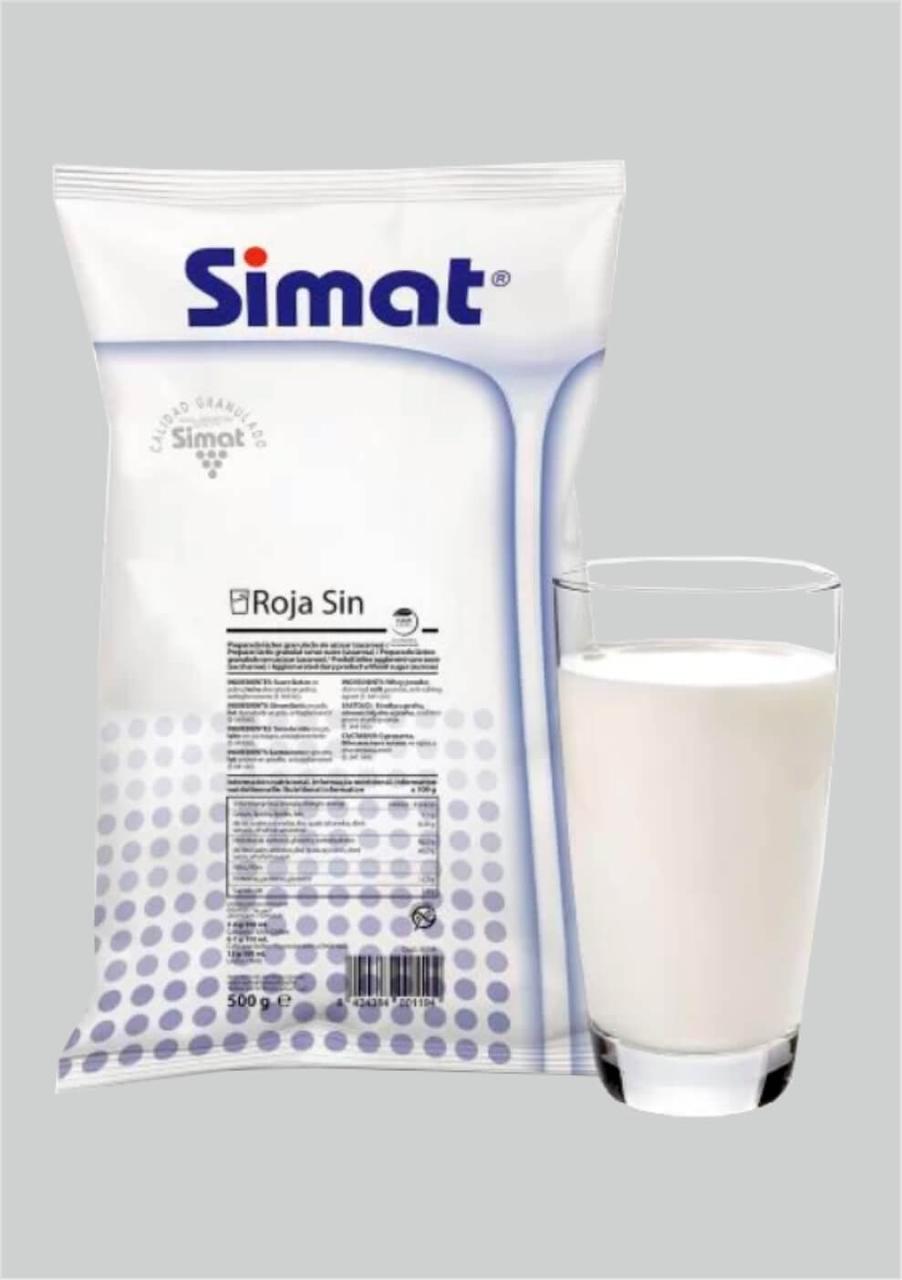 Сухе Молоко Simat Milk Roja Sin 500 гр Іспанія Сухі вершки Сімат Роха для вендинга