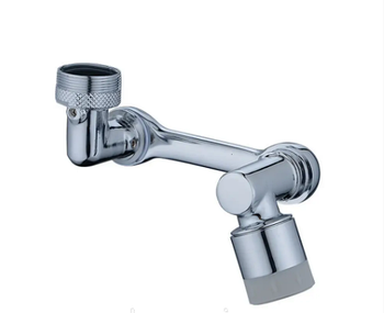 Аератор на кран обертовий Faucet splash head поворотна головка на 1080° з 2 режимами Сріблястий (KG-6463)