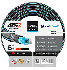 Cellfast Шланг садовий HOBBY ATS 3/4', 25м, 6 шарів, до 30 Бар, -20…+60°C
