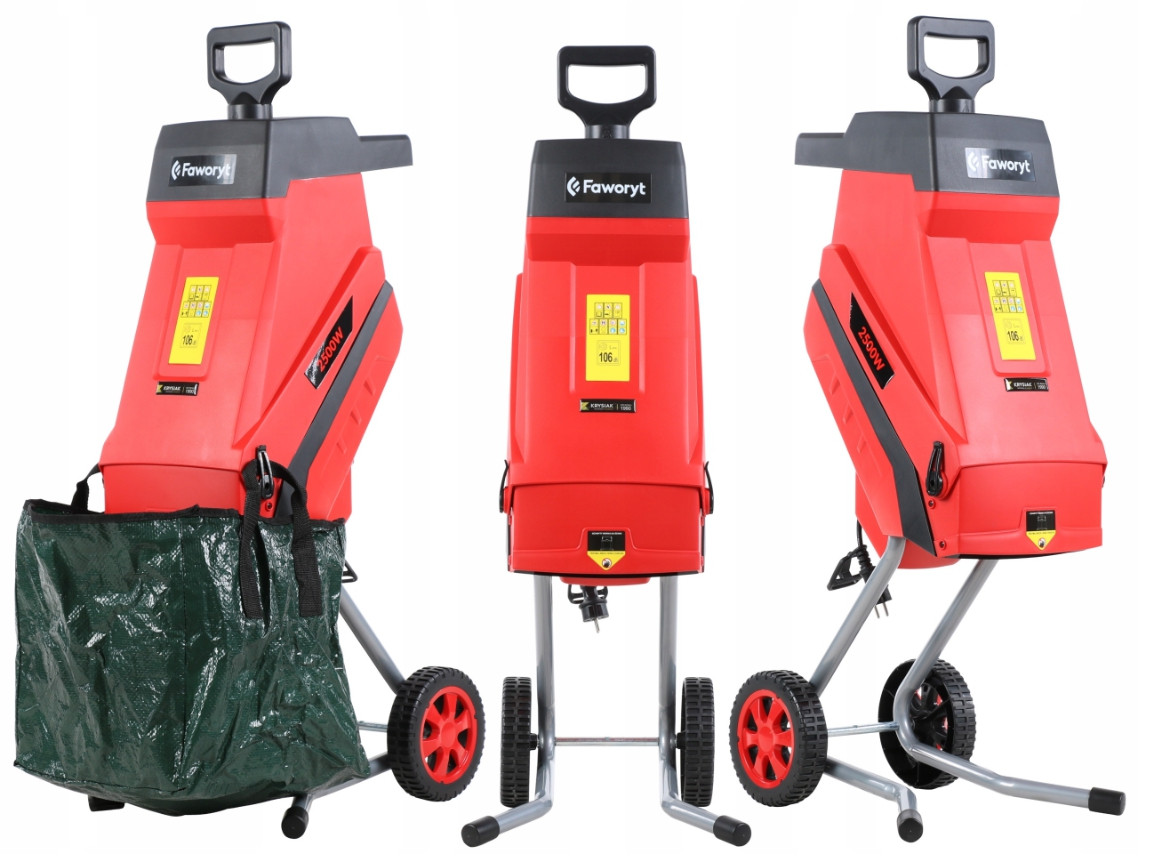 Електричний подрібнювач гілок Faworyt GTR 2545 2400W, фото 1