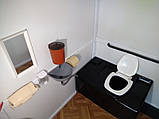 Посилена кабіна біотуалет вуличний 150 х 150 х 220 см для інвалідів, фото 6