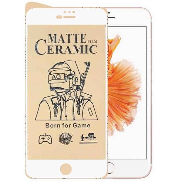 Захисне скло Ceramic Matte (гнучке матове) iPhone 7 Plus/8 Plus Біле