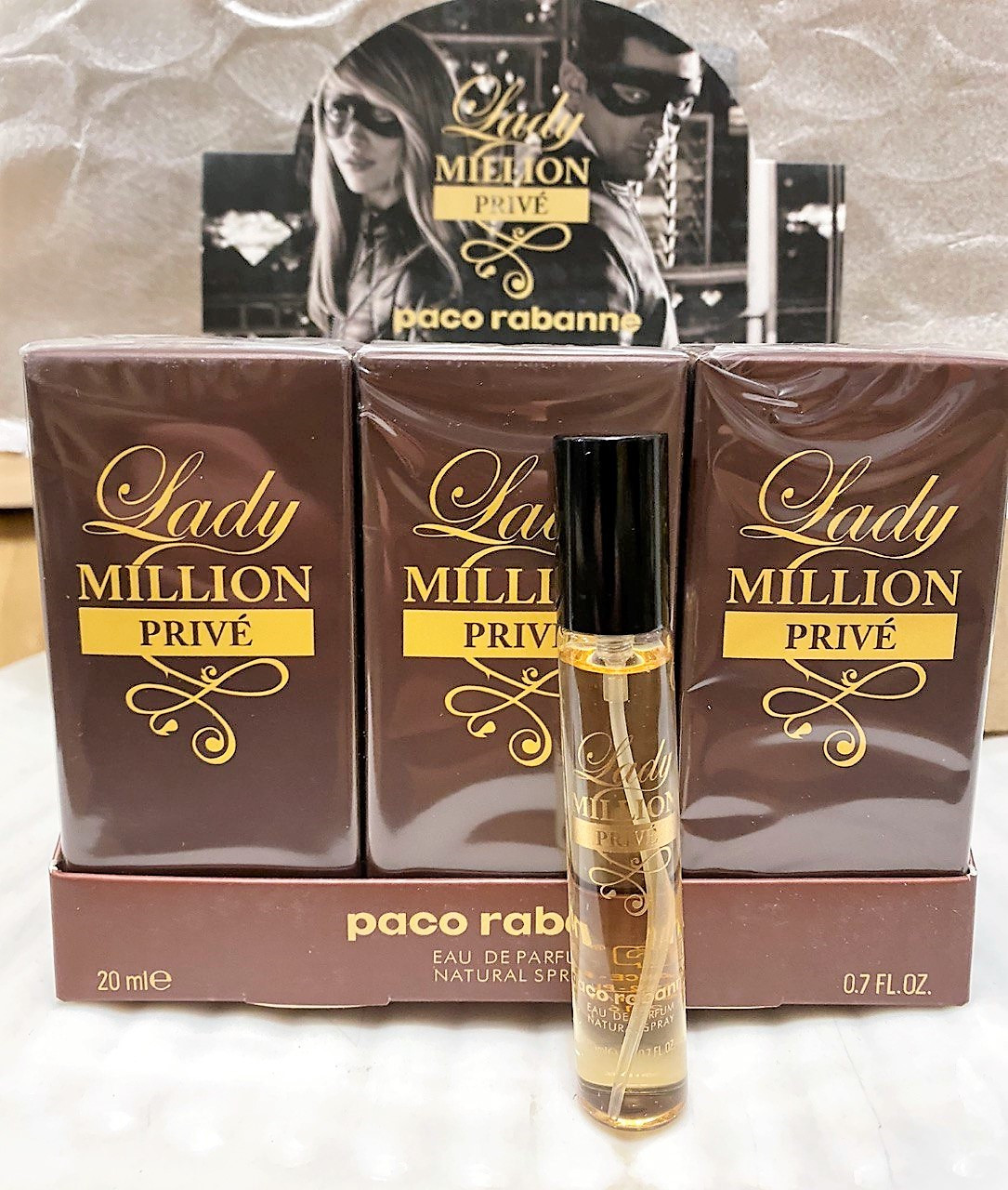 Жіночий мініпарфуми Paco Rabanne Lady Million Prive 20 ml, Пако Рабан 1 млн Прайв