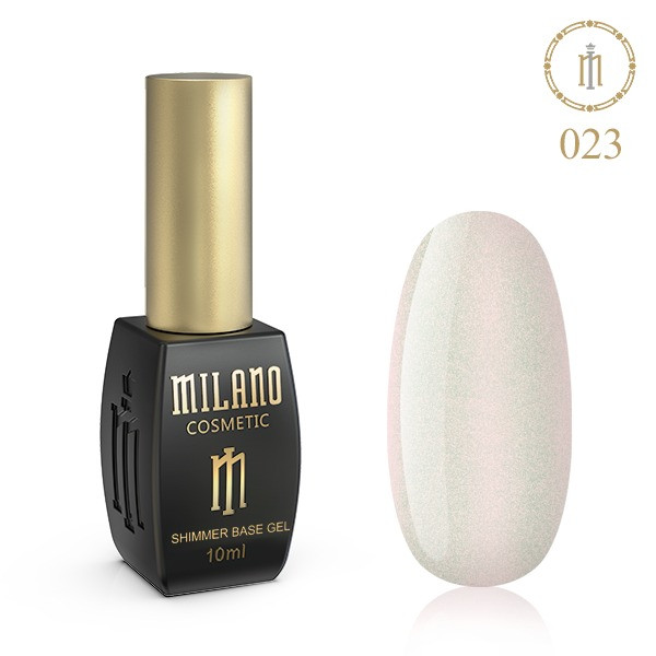 База кольорова з шиммером Milano Shimmer Base Gel №23 CB1023S, 10 мл, фото 1