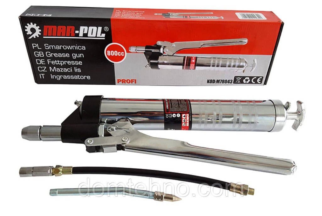 Ручний мастильний шприц PROFI 800cc M78043 Mar-Pol