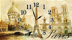 Годинники настінні скляні "Paris de provance"