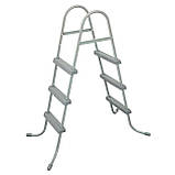 Каркасний басейн з ротанга Bestway 56714 (427х250х100) з картриджним фільтром, фото 2