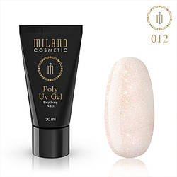 Полігель Milano Shimmer Poly Gel №12, 30 мл