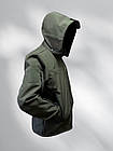Куртка тактична демісезонна Softshell Хакі, фото 3