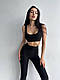 Крутий фітнес- костюм топік і лосини зі структурної тканини, фото 3