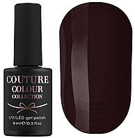 Гель-лак для ногтей Couture Colour №076 Плотный бордово-шоколадный (эмаль) 9 мл